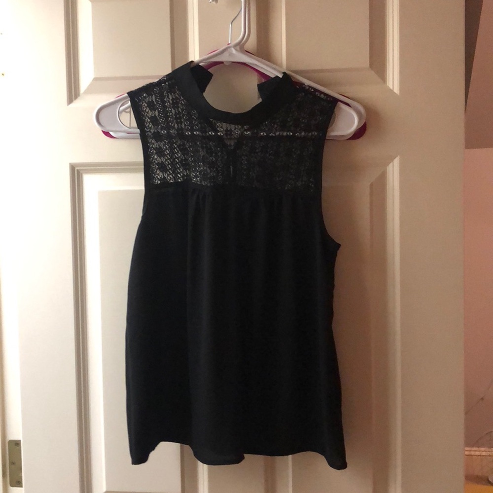 Forever 21 Black Lace Top Blouse